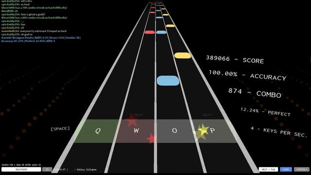 ROBLOX Rhythm Track - Galaxy Collapse [ 100% Hard | 1728 Combo ] смотреть онлайн