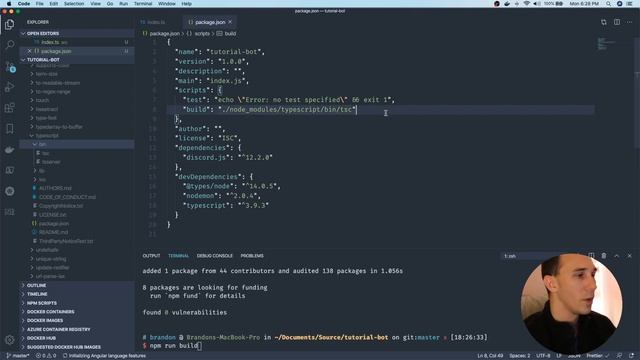 02. Setting up the Project for our Discord Bot смотреть онлайн