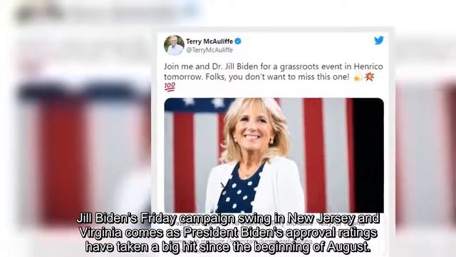 Jill Biden hits campaign trail Friday in Virginia, New Jersey смотреть онлайн