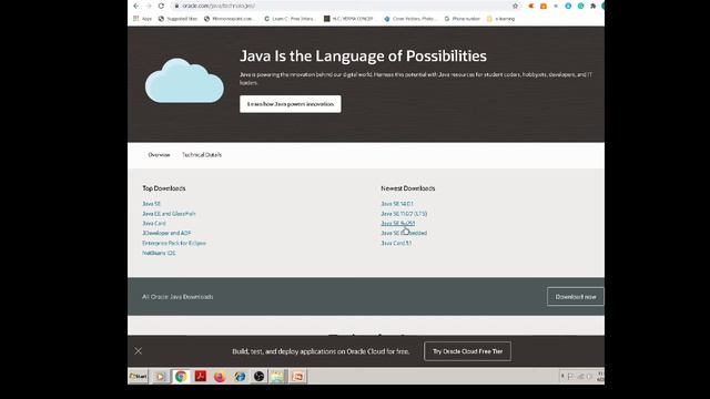 java s/w and h/w requirement download JDK and set environment path variable,temporary and permanen смотреть онлайн
