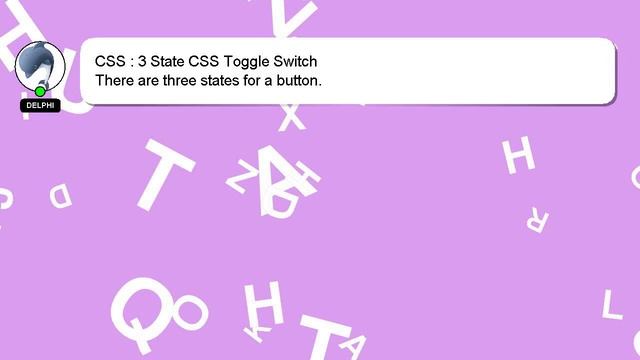 CSS : 3 State CSS Toggle Switch смотреть онлайн
