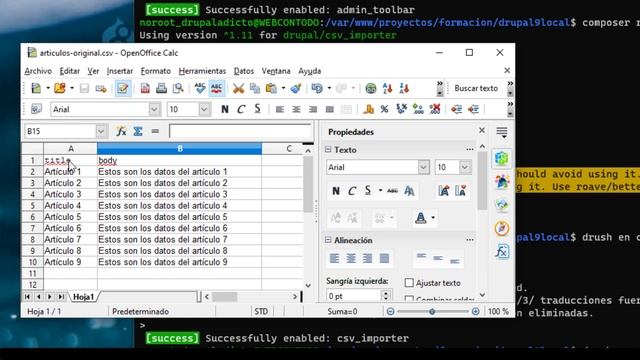 Drupal 9 - CSV Importer, importar contenidos y usuarios desde CSV смотреть онлайн