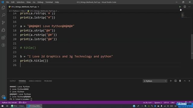 Learn Python in Arabic #013 - Strings Methods Part 1 смотреть онлайн