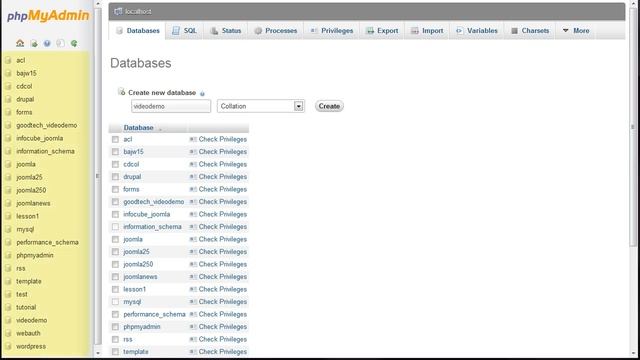Joomla 2.5 Tutorial (HD) - Lesson 7 - Database ~ phpMyAdmin смотреть онлайн