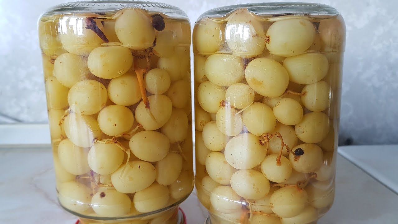 Маринованный виноград, цыганка готовит. Gipsy Cuisine.