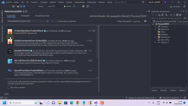 06 - Instalar FirebirdSql.Data.FirebirdClient | Proceso CRUD(C Sharp y Firebird) смотреть онлайн