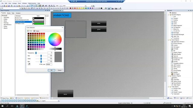 How to change color by pressing a button with a script ? WinCC V7 tutorial (VBScript) -#11 смотреть онлайн