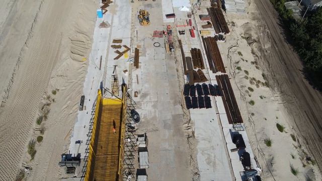 Подольско-Воскресенский мост, 04.09.2021. Левый берег. Съемка дроном. смотреть онлайн