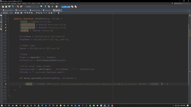 #9. php oop blog project ( file upload and insert data into database ) смотреть онлайн
