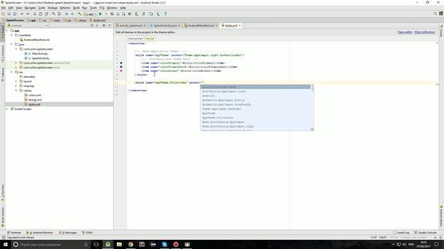 Android: Splash screen (Handler) смотреть онлайн