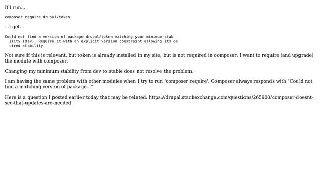 Drupal: Composer require drupal/ packages doesn't work смотреть онлайн