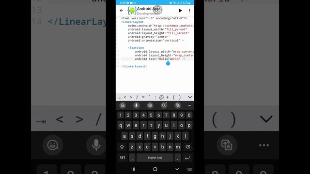 AIDE Android App - Hello World смотреть онлайн