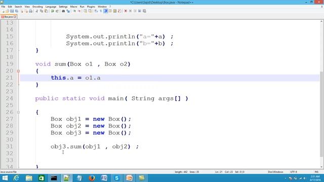Java Programming in Urdu/Hindi Part 16 of 60 Passing Object to a function смотреть онлайн