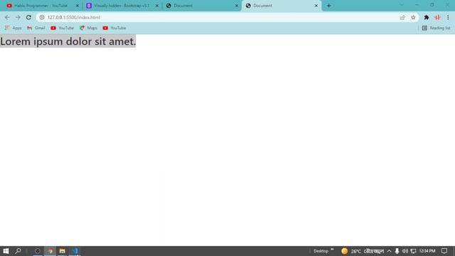 21. Bootstrap 5 Visually Hidden Tutorial In Bangla смотреть онлайн