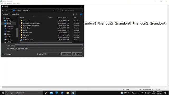 How to make the Matrix Effect using NOTEPAD смотреть онлайн