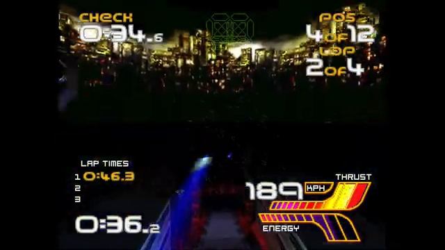 Wipeout XL / 2097 - Gare d'Europa - Gold Medal - Gameplay Walkthrough - PS1 | PSX смотреть онлайн