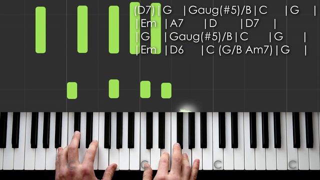 Amazing Grace (jazzy version) piano tutorial смотреть онлайн