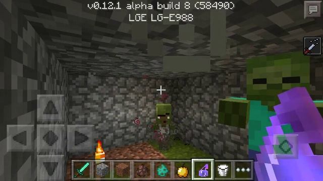 Как превратить зомби жителя в жителя в Minecraft PE 0.12.X - 0.13.X? смотреть онлайн