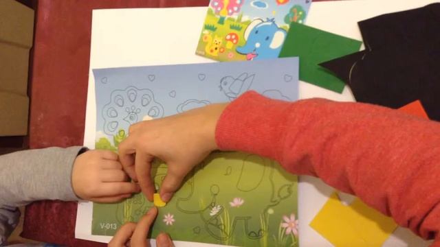 ? Делаем новогодний подарок бабушке, собираем мягкую картинку ❀ смотреть онлайн