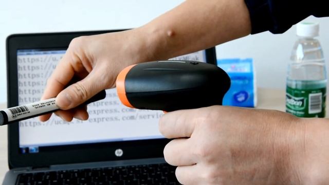 Wireless Barcode Scanner Laser Barcode Reader 1D 2D QR Handheld Bar Code Portable Scanner HS-6603B смотреть онлайн