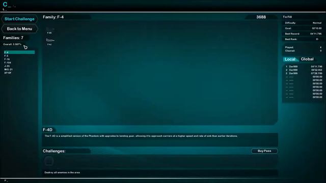 Vector Thrust Challenge Let's Play Episode 7 (F-4D,N-156F (Early),YF-16) смотреть онлайн