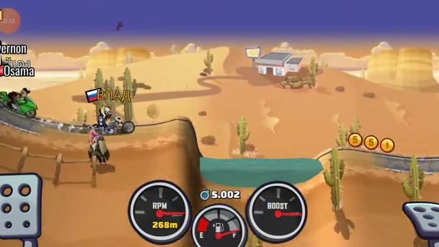 Hill Climb Racing 2 Кубок пустыни. Мотоцикл смотреть онлайн