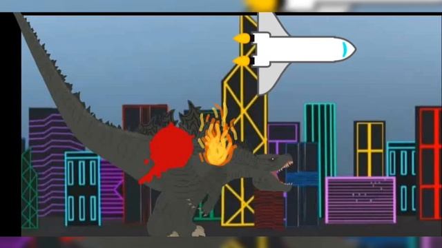 Годзилла чуть не онижтожил город (рисуем мультфильмы 2) смотреть онлайн