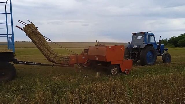 МТЗ-80 с пресс-подборщиком Sipma смотреть онлайн