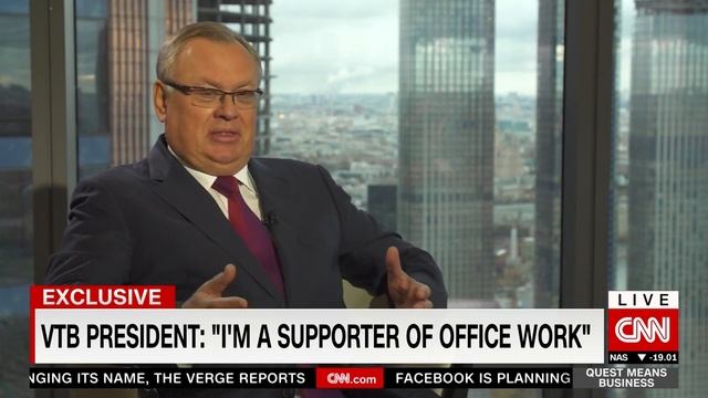 VTB Bank Chairman & Pres. sits down with Richard Quest смотреть онлайн