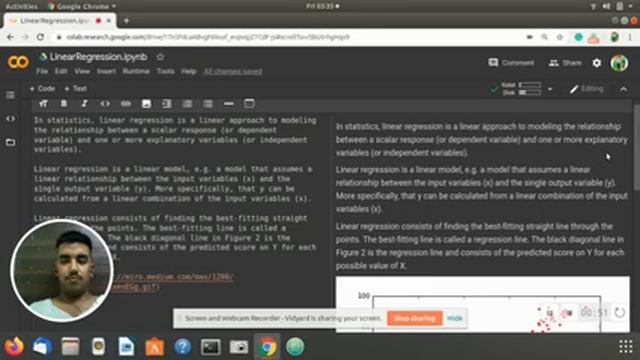 Linear Regression in 7 steps using Sklearn Libraries смотреть онлайн
