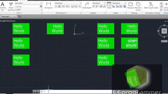 AutoCAD 2014 Tutorial: Learn MIRROR and MIRROR TEXT in 4 mins смотреть онлайн