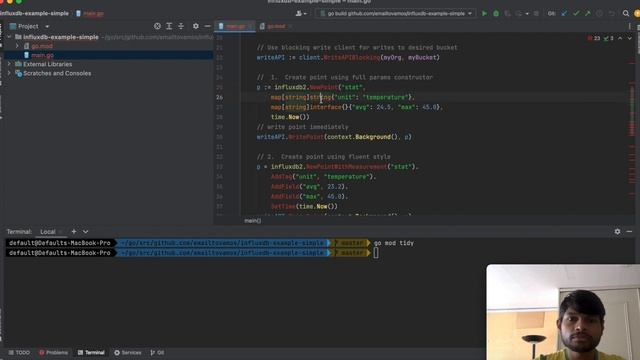 InfluxDB Golang Example Tutorial смотреть онлайн