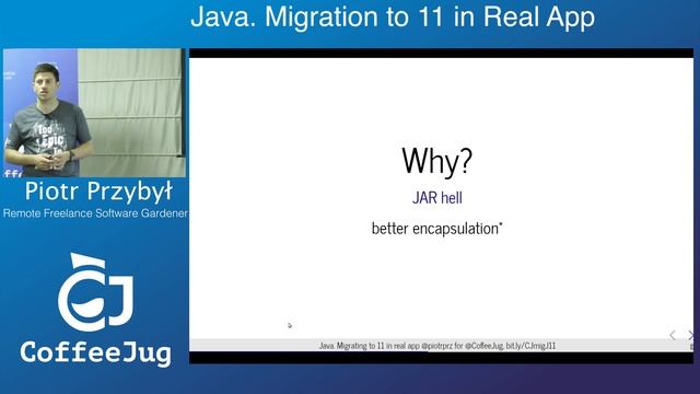 Java. Migration to 11 in Real App by Piotr Przybył | CoffeeJug Meetup смотреть онлайн