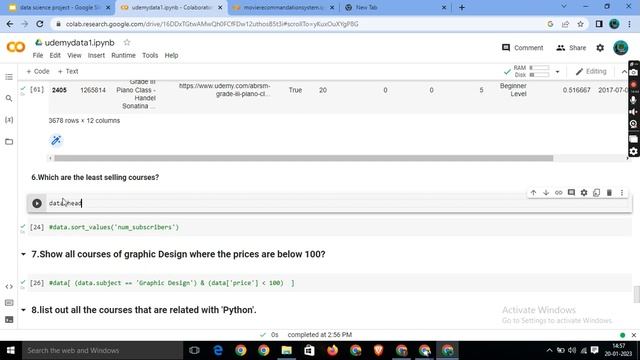 Udemy Dataset Analysis | Data Analysis with Python | Data Science | Project - 2 смотреть онлайн