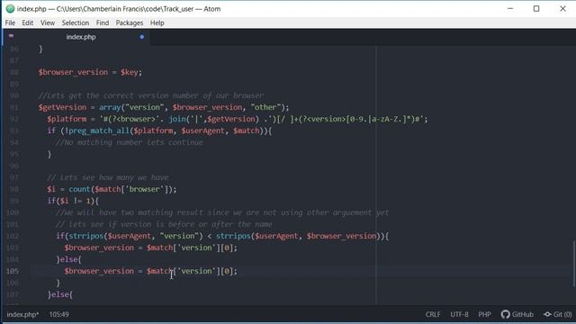 How to Get User Location, Browser & OS Information in Php ep5 final смотреть онлайн