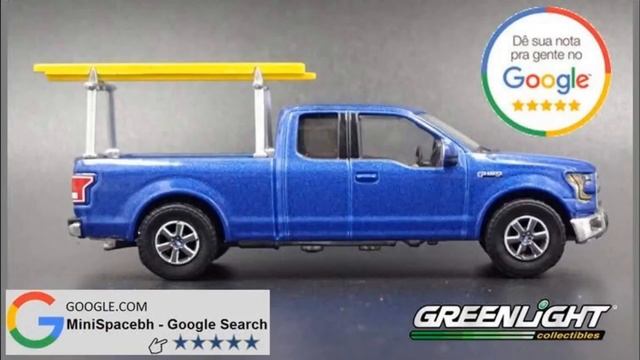 Greenlight 2015 Ford F-150 Pickup com Rack 1/64 смотреть онлайн