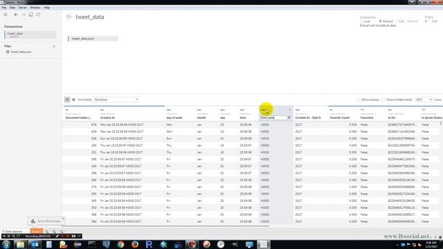 Import Twitter Json Data into Tableau смотреть онлайн