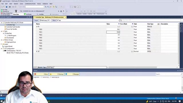 EthernetIP Node PCCC + ModbusTCP (Micro800) | FUXA Web Scada Communications смотреть онлайн