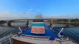 Круиз Пермь-Москва. Теплоход Владимир Маяковский. Выход из Перми