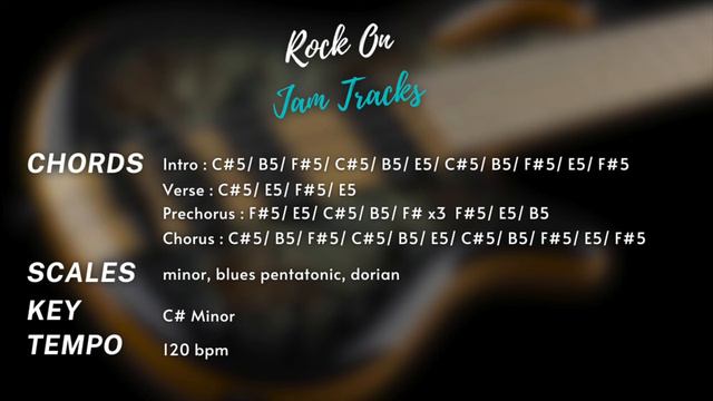 Минус для гитаристов До Диез Минор C#m в стиле классический рок смотреть онлайн