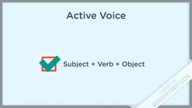 Active Voice and Passive Voice - Simple Present Tense смотреть онлайн