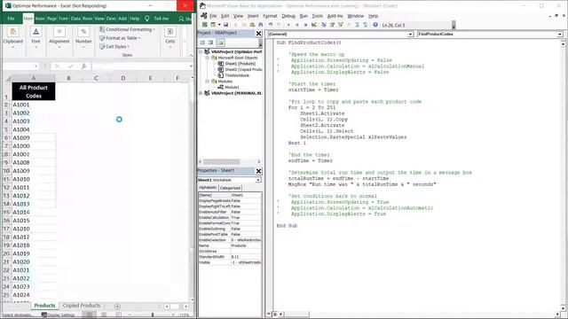 Excel VBA/Macros | Optimize Performance смотреть онлайн