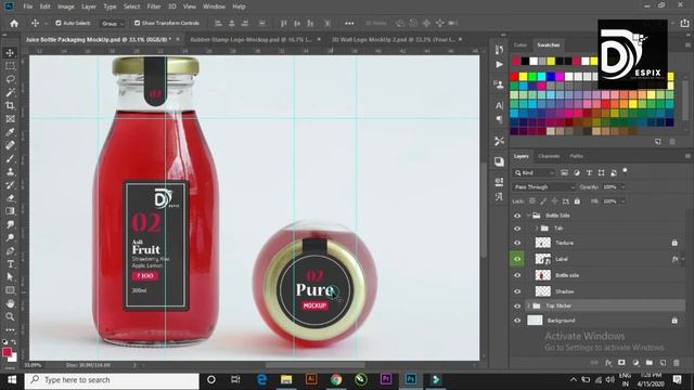 How to use Mockup in Photoshop | 3D logo mockup | Packaging Mockup смотреть онлайн