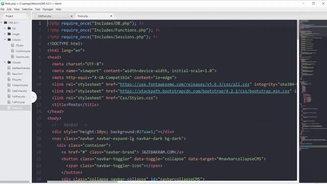 CMS Updating Post Using PHP смотреть онлайн