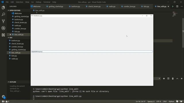Line Edit In python project || Python Project смотреть онлайн