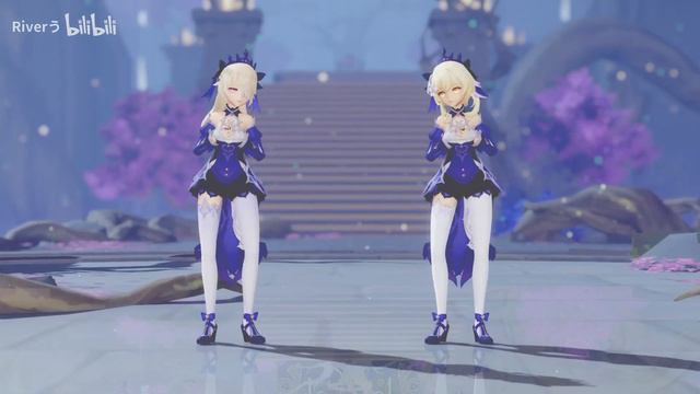 【Genshin Impact MMD／4K／60FPS】Fischl × Lumine【NO TITLE】 смотреть онлайн