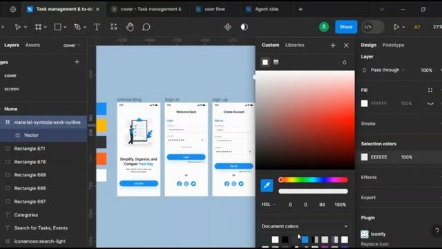 Design modern To do list app UI design Figma 2023 | Free Template смотреть онлайн