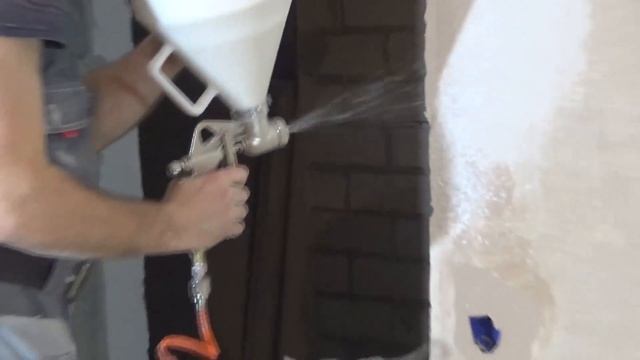 Шпаклевка стен текстурным пистолетом. смотреть онлайн