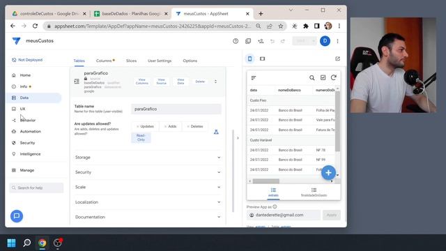 App de Controle de Custos com Google Sheets e AppSheet (Super simples e poderoso) смотреть онлайн