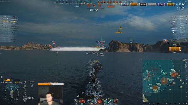 Saint- Louis французский крейсер IX уровня - Обзор, гайд. WoWs смотреть онлайн